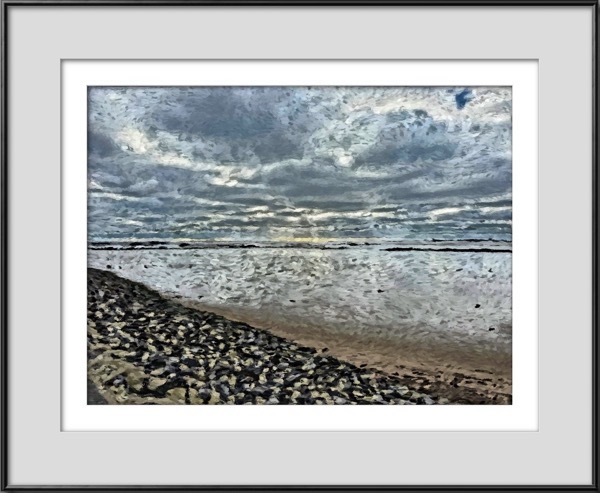 Gemälde Dagebüll Wattenmeer von Frank Böhrnsen